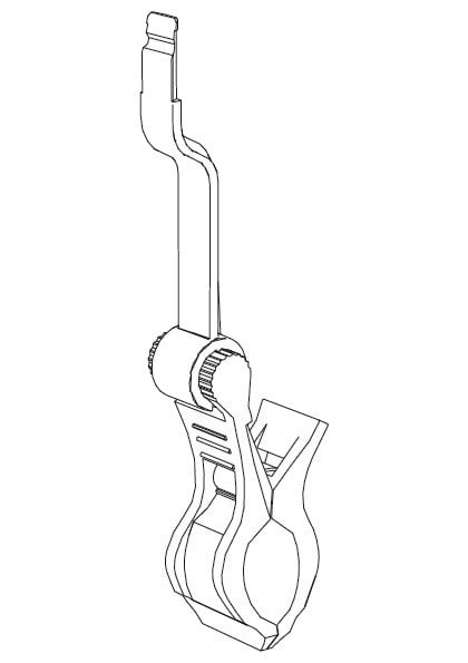 Varsipidike hintan&auml;yt&ouml;lle tai hyllypuhujan kehykselle, kirkas